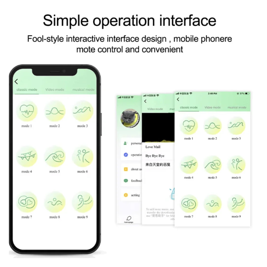 Vibrador a control APP MF1032